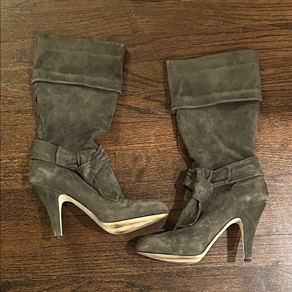 Circa JoanDavid Women's Suede High Heel Boots Size 8.5